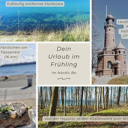 Nordic Bo -Wellen Wald Und Wilde Kueste- Strandnahe Doppelhaushaelfte Mit Waldterrasse Surendorf Exterior photo